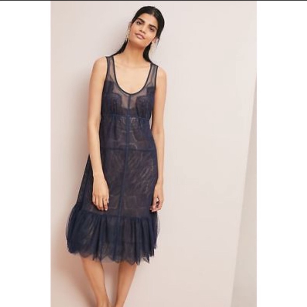 NWT Byron Mars embroidered garden party dress